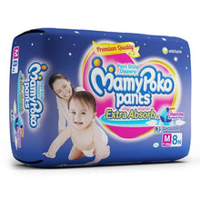Load image into Gallery viewer, Mamypoko Pants Extra Absorb Diapers &amp; Nappies Medium 8 Count

