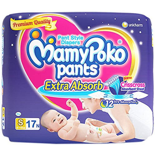 Mamypoko Pants Extra Absorb Diapers & Nappiess - 17 Pieces Small