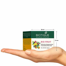 Load image into Gallery viewer, Biotique Fruit Whitening And Depigmentation &amp; Tan Removal Face Pack 75G
