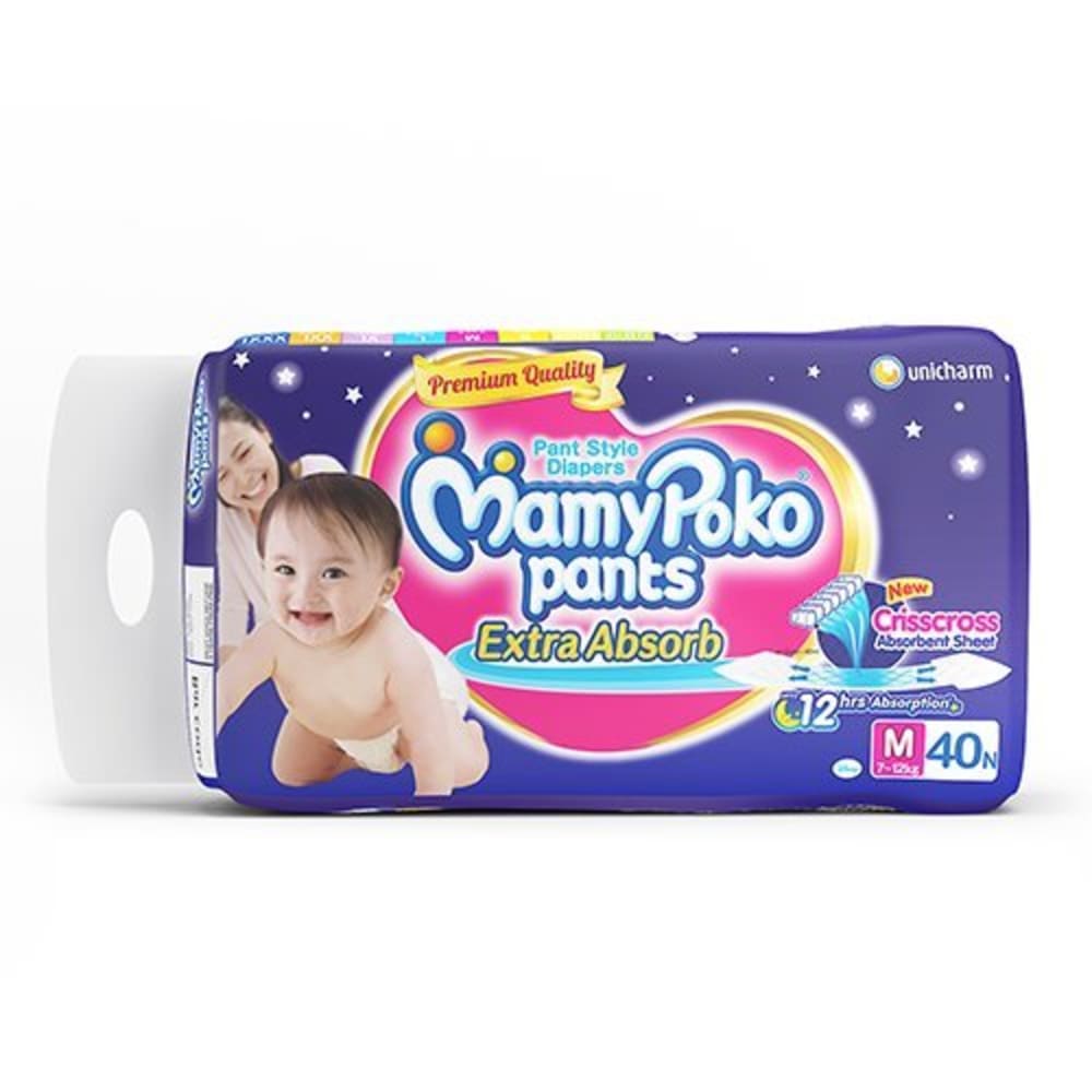 Mamypoko Pants Blue Medium- Set Of 40 Pieces