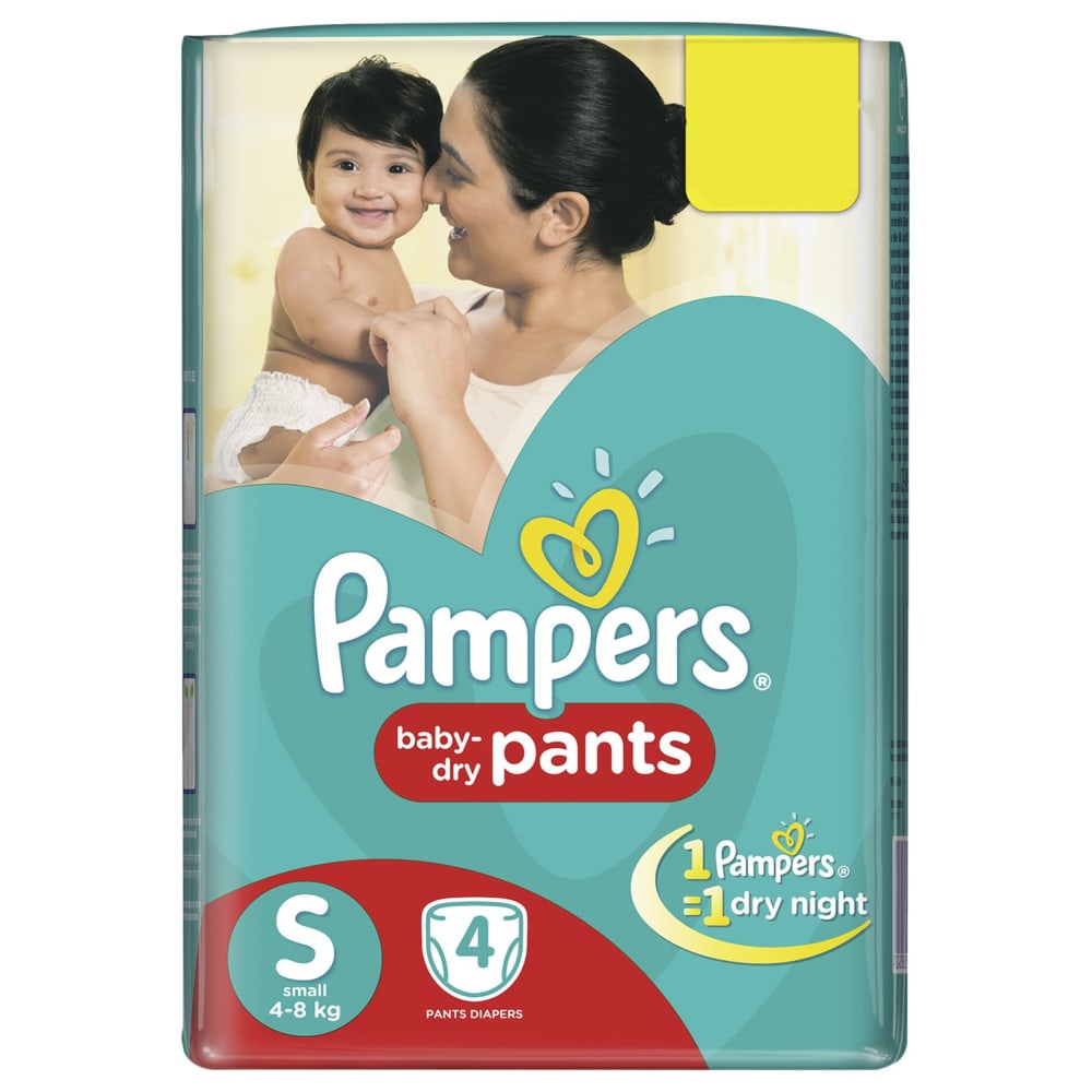 Pampers New Diapers & Nappies Pants Small 4 Count
