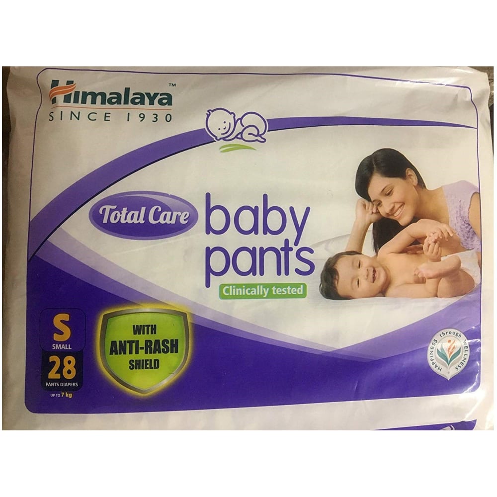 Himalaya Total Care Baby Pants Size - Small Pack Of 28 Pieces - S