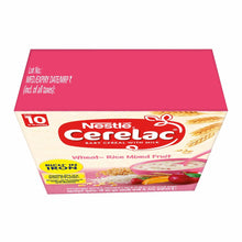 Load image into Gallery viewer, Nestlé Cerelac Fortified Baby Cereal With Milk Wheat-Rice Mixed Fruit – From 10 Months 300G Bib Pack
