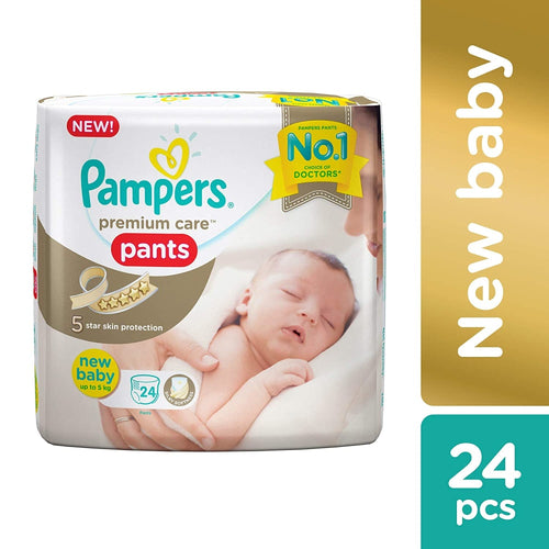 Pampers Premium Care Pants Style Diapers & Nappiess New Born Size 24 Count