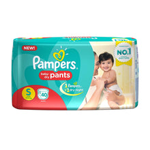 Load image into Gallery viewer, Pampers Small Size Diapers &amp; Nappies Pants 40 Count
