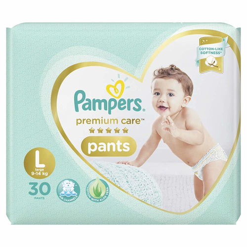 Pampers Premium Care Pants Diapers & Nappiess Large 30 Count