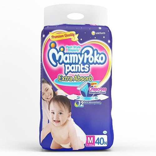 Mamypoko Extra Absorb Pants Medium Size 40 Pieces - M
