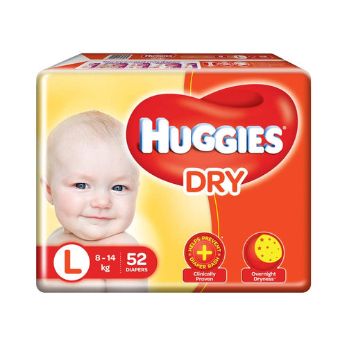 Huggies New Dry Diapers & Nappiess Large Pack Of 52