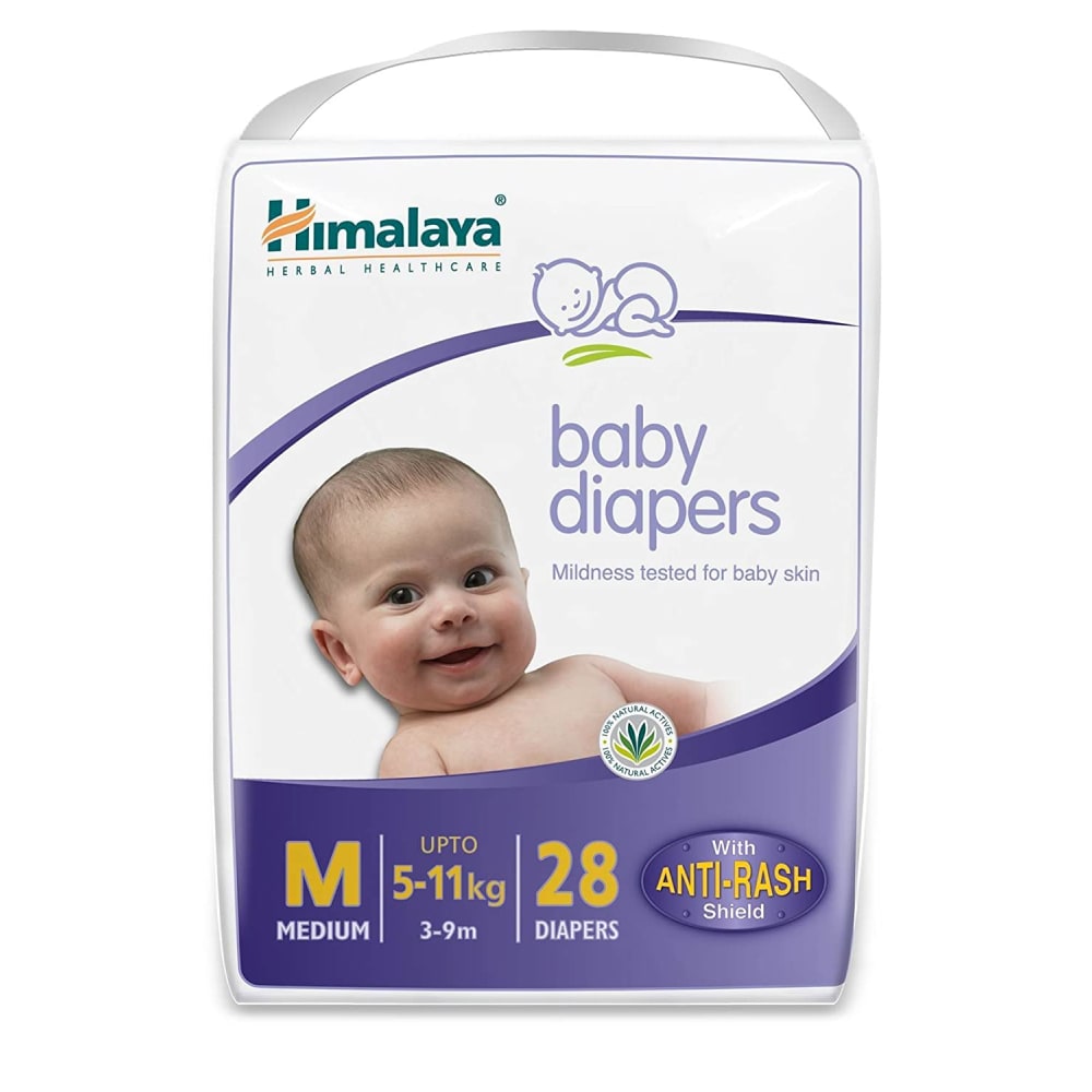Himalaya Baby Medium Size Diapers & Nappiess 28 Count