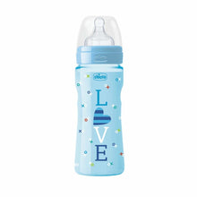 Load image into Gallery viewer, Chicco Bottle Well Being Col Blue Sil Love 330Ml
