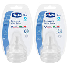 Load image into Gallery viewer, Chicco Wb Teat 0M+ Norm Sil 2Pcs New Born Flow Nipple
