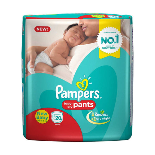 Pampers New Born Size Diapers & Nappies Pants 20 Count