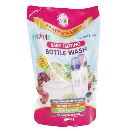 Farlin Feeding Bottle Cleaning Fluid Refill 700Ml White