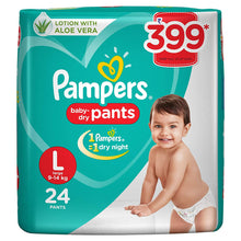 Load image into Gallery viewer, Pampers New Diapers &amp; Nappies Pants Large 24 Count

