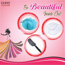 Load image into Gallery viewer, Gubb Hair Brush &amp; Bath Combo Hair Brush Shower Caps 4S &amp; Lilac Loofah
