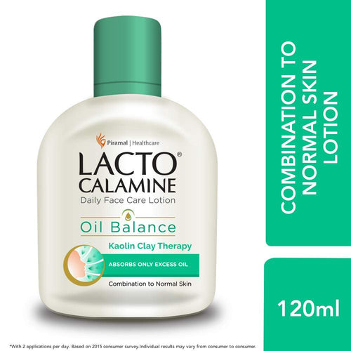 Lacto Calamine Face Body Lotion For Oil Balance - Combination To Normal Skin - 120 Ml