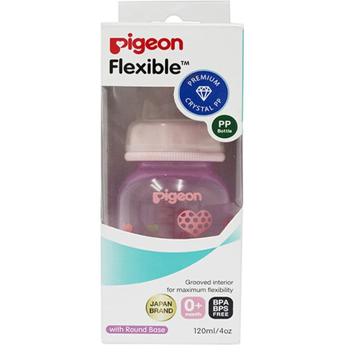 Pigeon Peristaltic Clear Nursing Bottle Rpp 120Ml Pink Abstract - 120 Ml