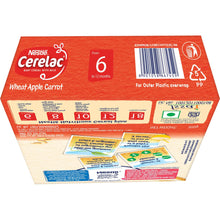 Load image into Gallery viewer, Nestlé Cerelac Wheat Apple Carrot Cereal
