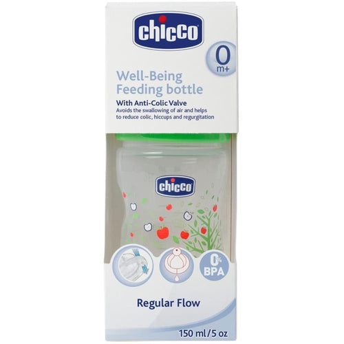 Chicco Wellbeing Pp Bottle 150Ml Green - 150 Ml