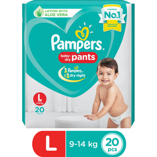 Pampers Baby-Dry Pants Diapers & Nappies - L